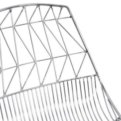 Bar Stool Metallic HM5465.100 Lux Chromed color 57x56,5x107cm