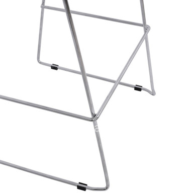 Bar Stool Metallic HM5465.100 Lux Chromed color 57x56,5x107cm