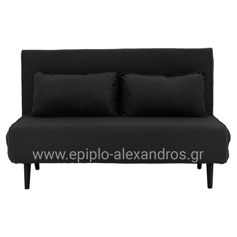 SOFABED FOR 2 PEOPLE ASMA HM3077.03 FABRIC IN DARK GREY 140x80x77Hcm.