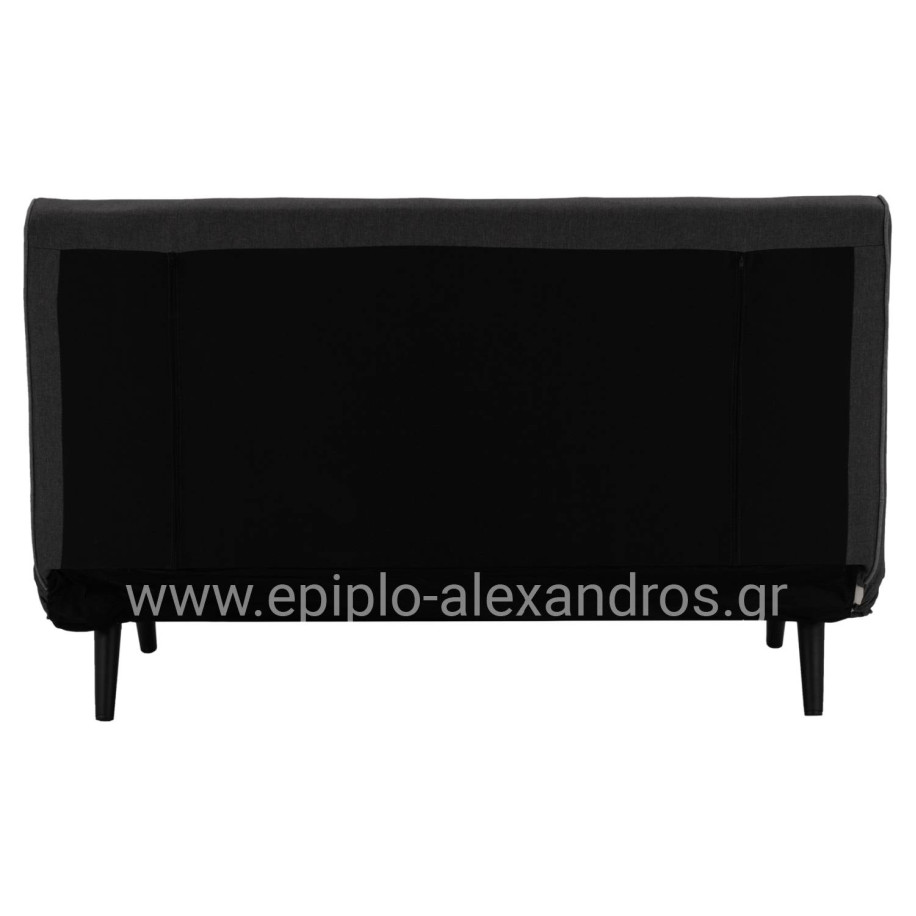 SOFABED FOR 2 PEOPLE ASMA HM3077.03 FABRIC IN DARK GREY 140x80x77Hcm.