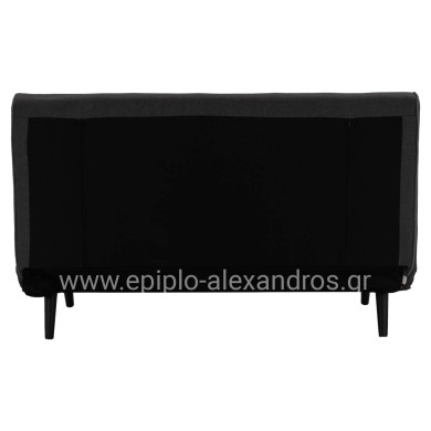 SOFABED FOR 2 PEOPLE ASMA HM3077.03 FABRIC IN DARK GREY 140x80x77Hcm.