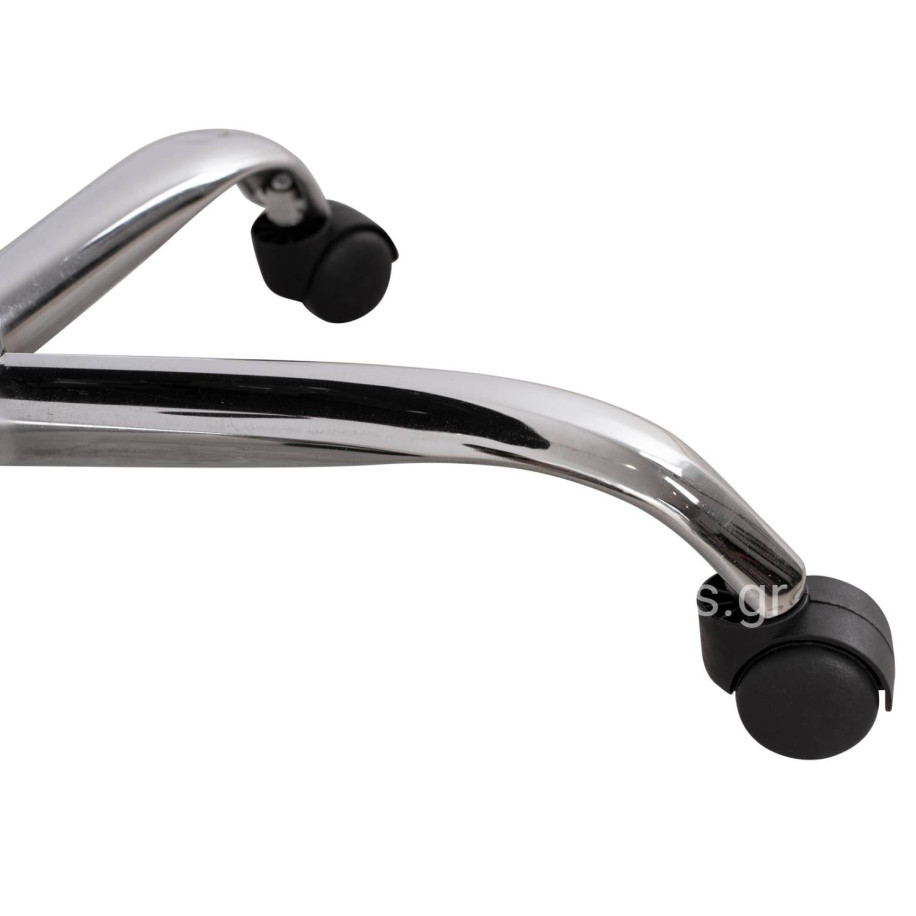 Office chair HM1113 with black PU and chromed base 62x62x104 cm.