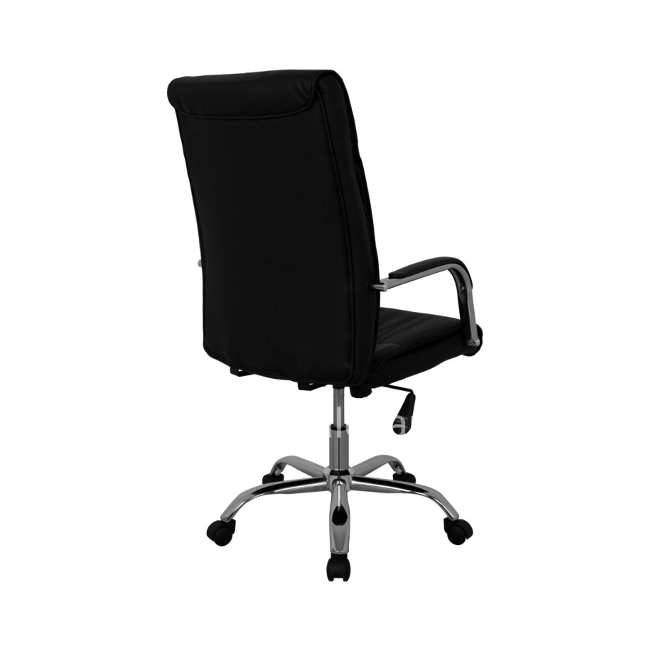Manager's office chair HM1044.11 black with chromed base 55,5x65x111  cm.