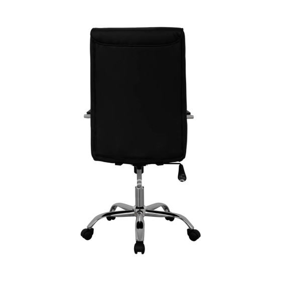Manager's office chair HM1044.11 black with chromed base 55,5x65x111  cm.