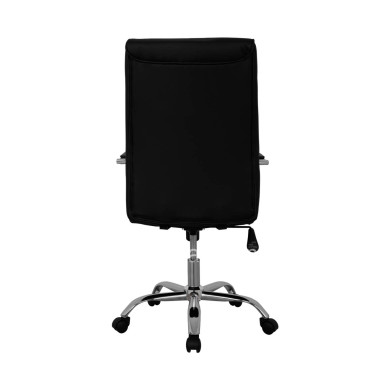 Manager's office chair HM1044.11 black with chromed base 55,5x65x111  cm.