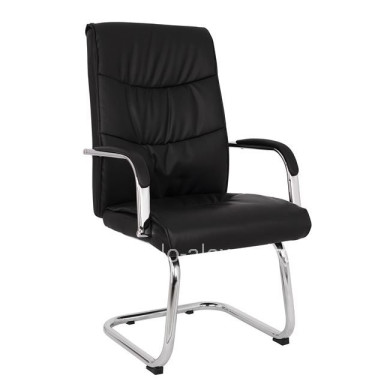 Conference chair JACOB HM1045.11 Black PU with chromed base 57x66,5x102 cm