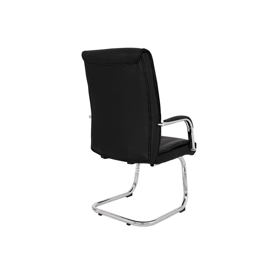 Conference chair JACOB HM1045.11 Black PU with chromed base 57x66,5x102 cm