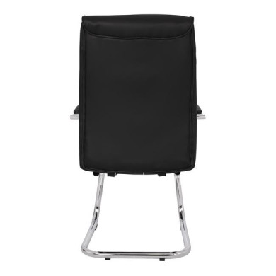 Conference chair JACOB HM1045.11 Black PU with chromed base 57x66,5x102 cm