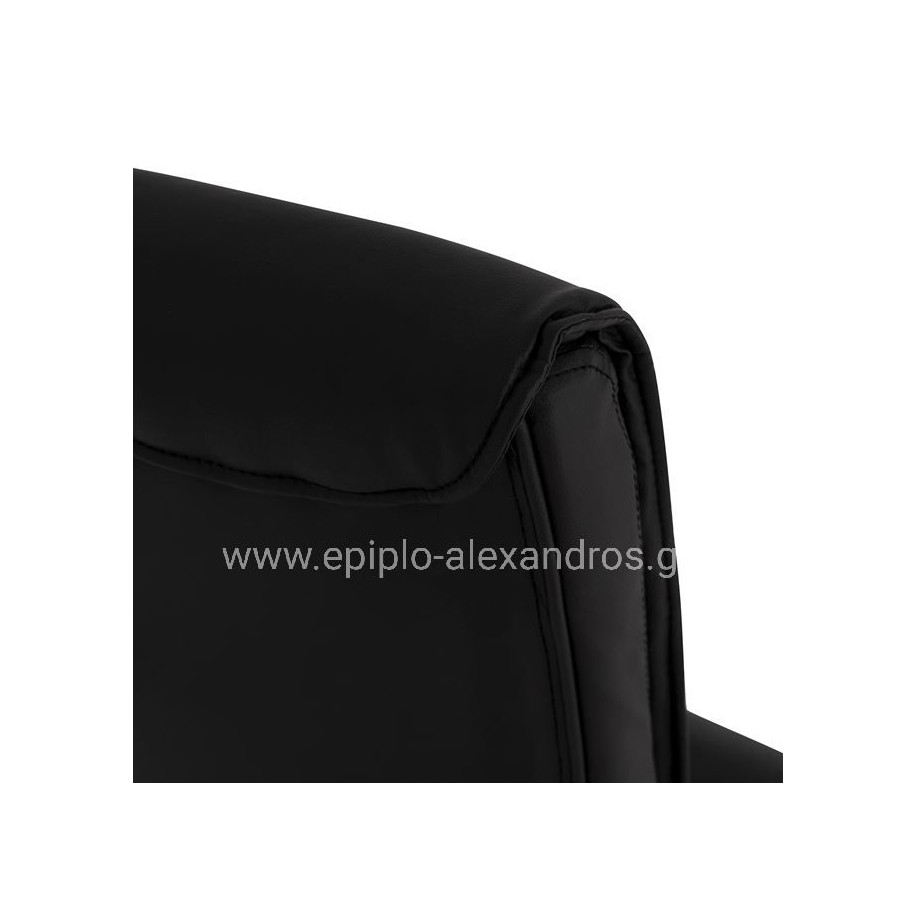 Conference chair JACOB HM1045.11 Black PU with chromed base 57x66,5x102 cm