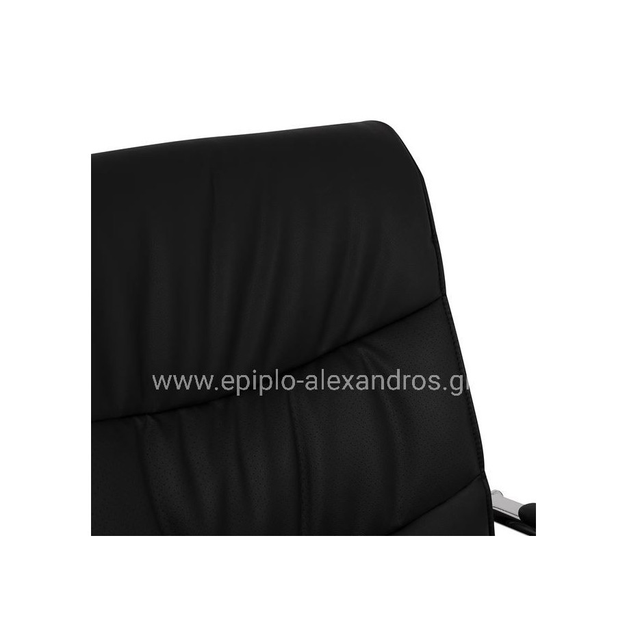 Conference chair JACOB HM1045.11 Black PU with chromed base 57x66,5x102 cm