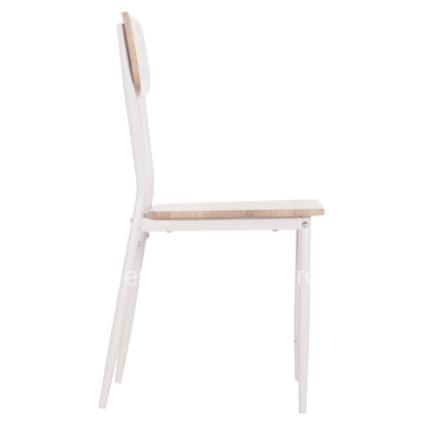 DINING CHAIR PAGET HM8373.02 SONAMA COLOR--WHITE METAL LEGS 40x49x87,5Hcm.