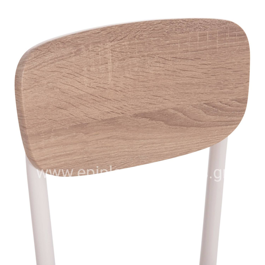 DINING CHAIR PAGET HM8373.02 SONAMA COLOR--WHITE METAL LEGS 40x49x87,5Hcm.