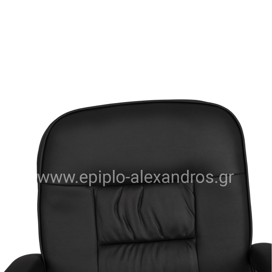 Conference chair HM1114 Black PU with chromed base 61.5x62x98 cm.