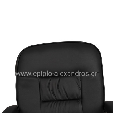 Conference chair HM1114 Black PU with chromed base 61.5x62x98 cm.