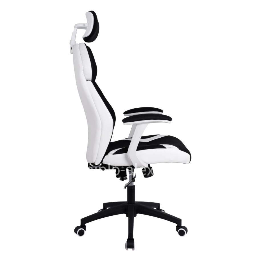 Manager's office chair HM1086.02 in black-white color 65x70x128-132