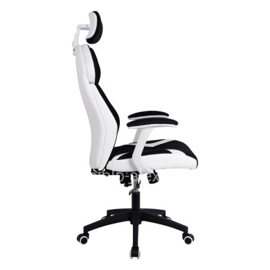 Manager's office chair HM1086.02 in black-white color 65x70x128-132