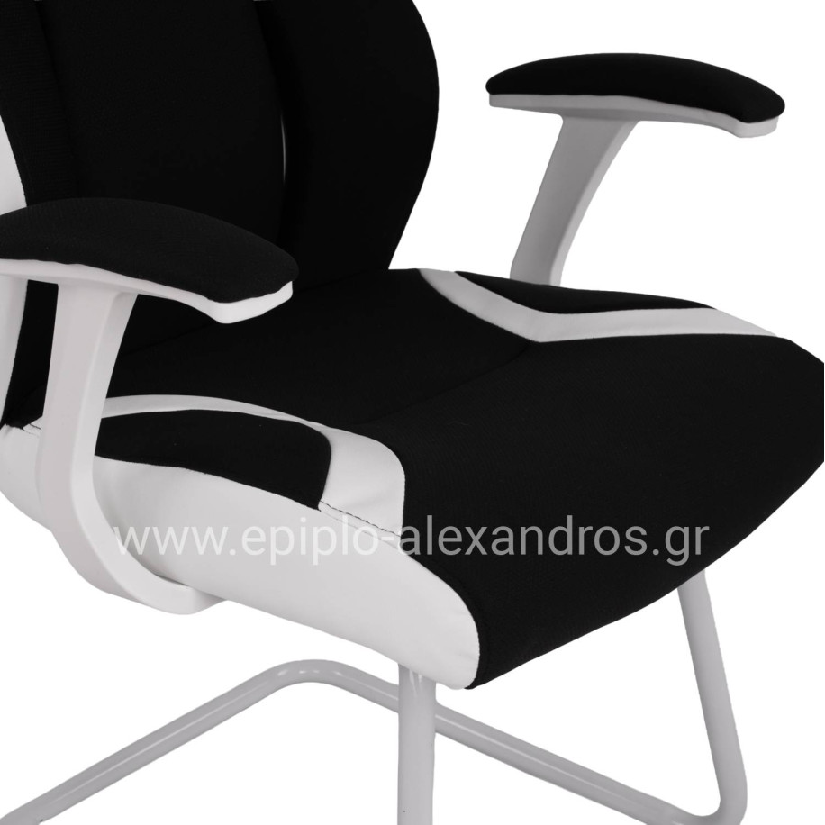 ΠΟΛΥΘΡΟΝΑ ZAHARA HM1102.02 ΣΕ ΧΡΩΜΑ ΜΑΥΡΟ ΜΕ ΑΣΠΡΟ 66,5x63x108cm