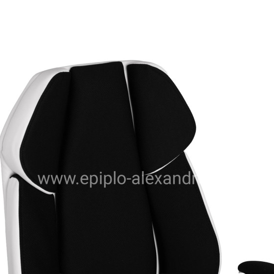 ΠΟΛΥΘΡΟΝΑ ZAHARA HM1102.02 ΣΕ ΧΡΩΜΑ ΜΑΥΡΟ ΜΕ ΑΣΠΡΟ 66,5x63x108cm