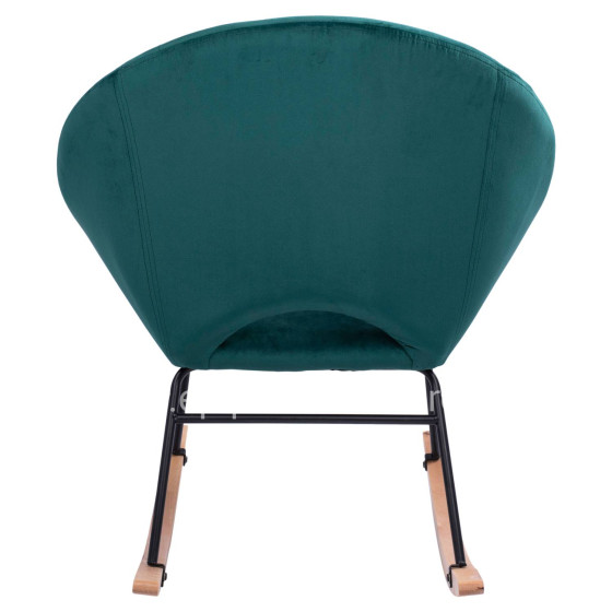 Rocker velvet armchair Paulina HM8399.03 cypress green 76x86x76cm