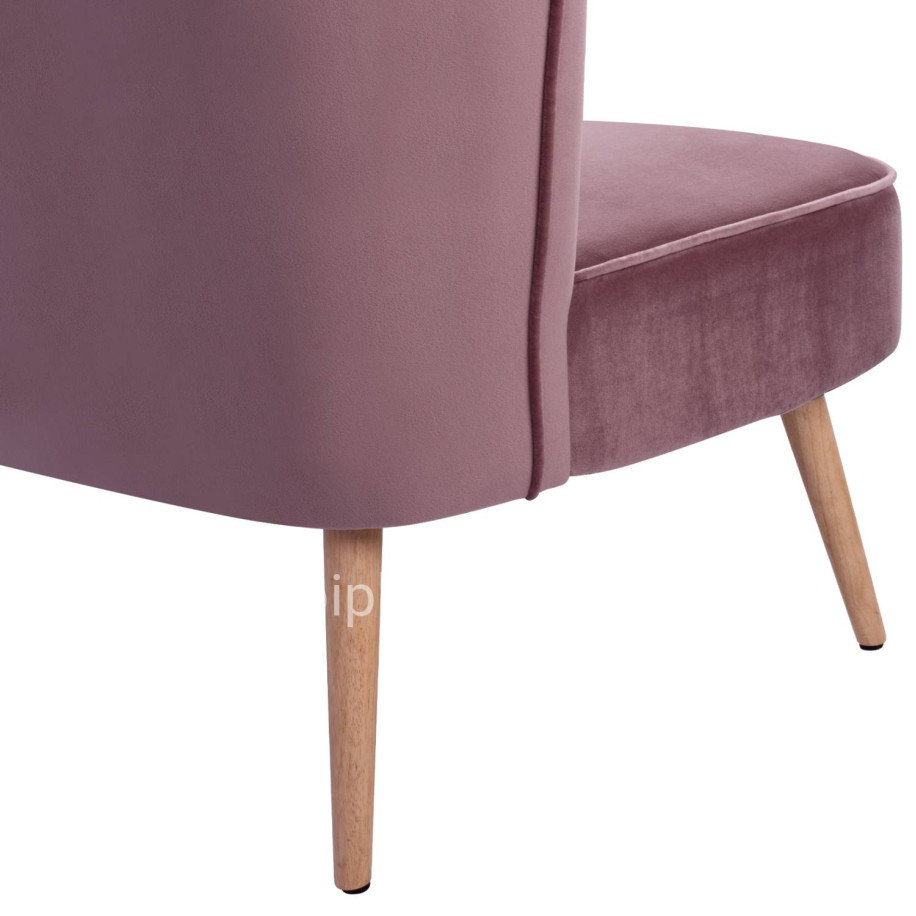 SOFA ANDY IN DUSTY PINK VELVET HM8401.02 128x70x77Y cm.
