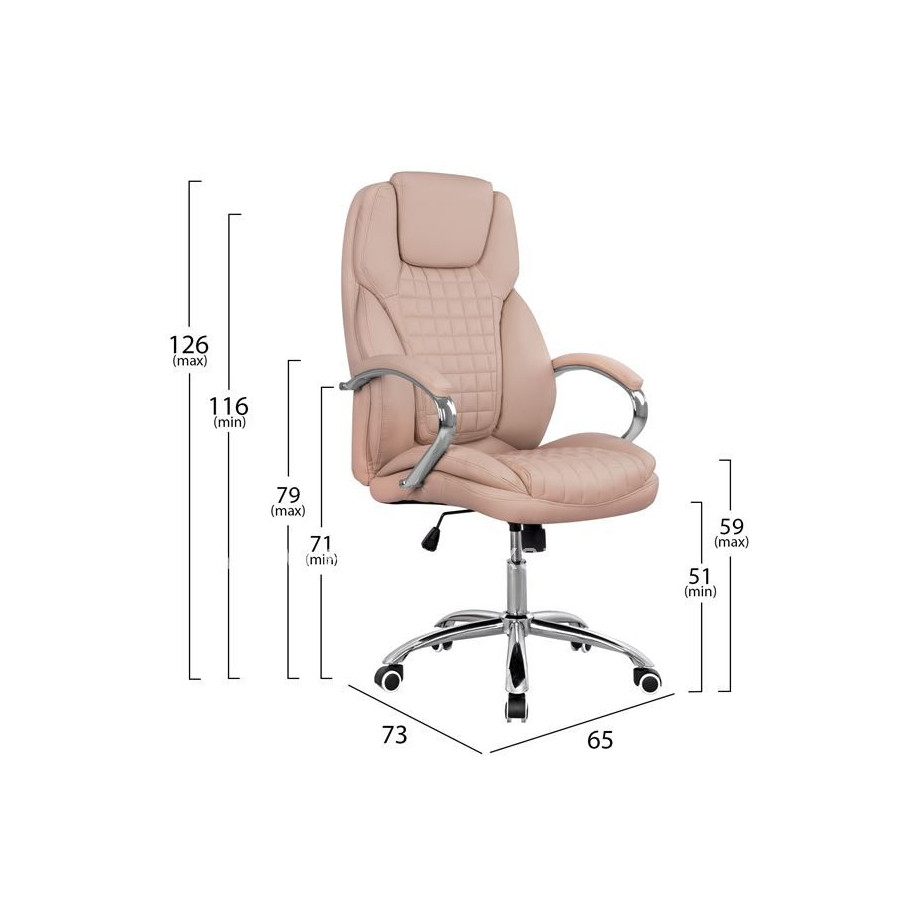 Manager's office chair HM1097.07 Cream color