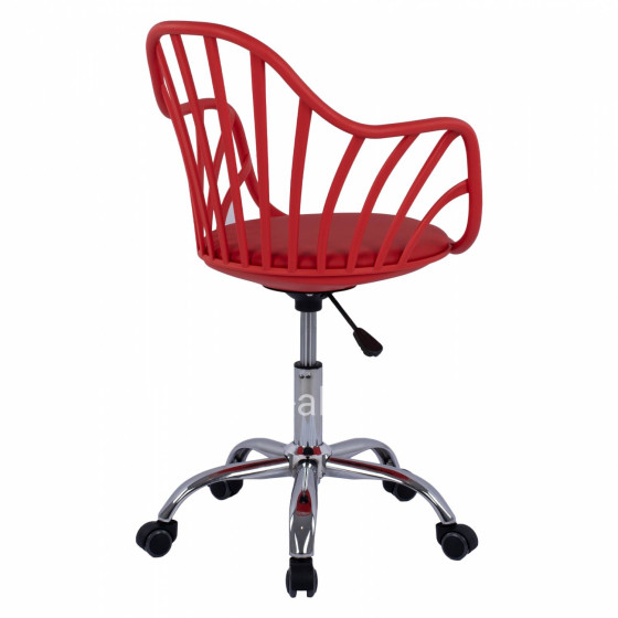 Office Chair Becky HM8457.04 Red Color 57x57x96 cm