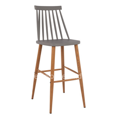Bar Stool HM8459.10 Vanessa in grey color 43x49x107 cm