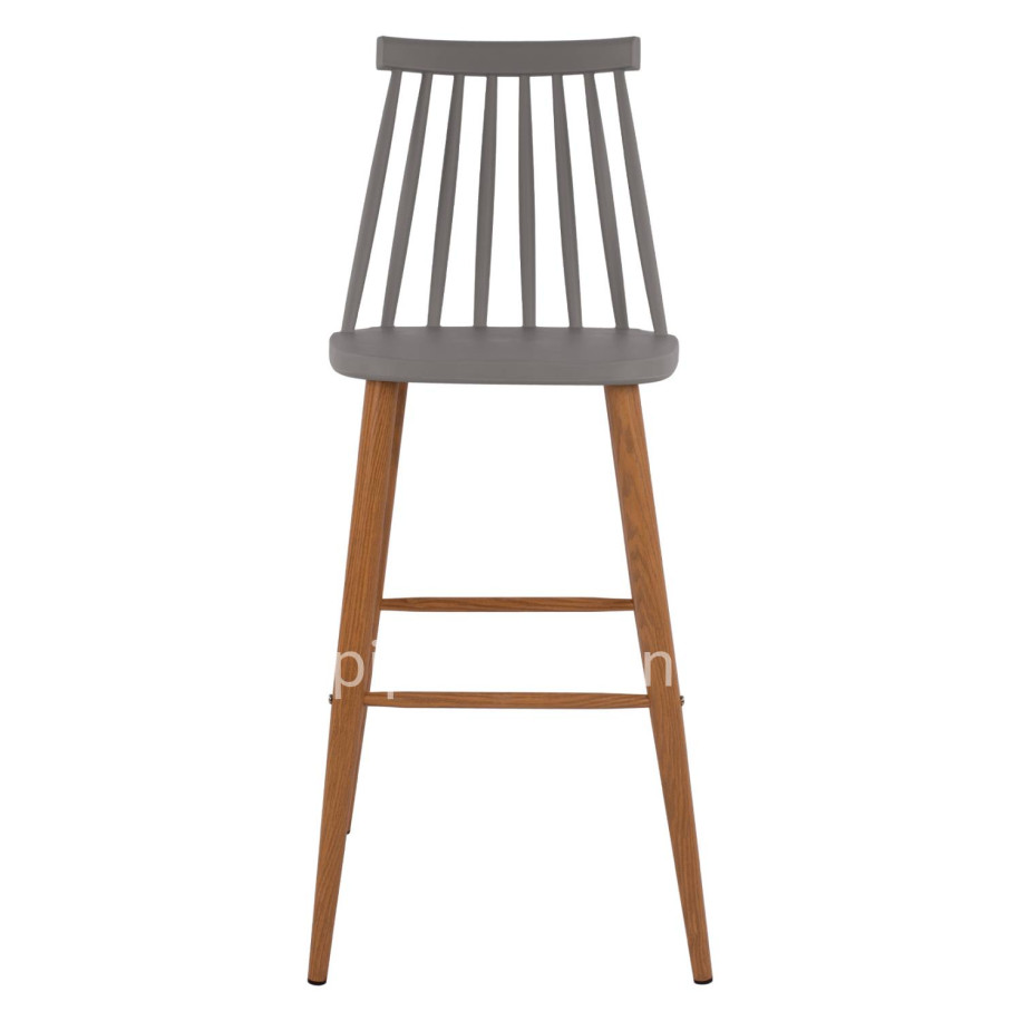 Bar Stool HM8459.10 Vanessa in grey color 43x49x107 cm