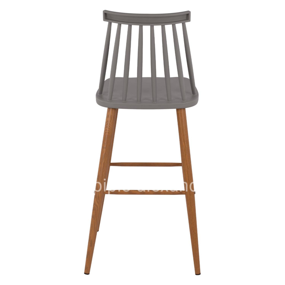Bar Stool HM8459.10 Vanessa in grey color 43x49x107 cm