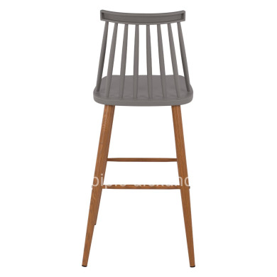 Bar Stool HM8459.10 Vanessa in grey color 43x49x107 cm