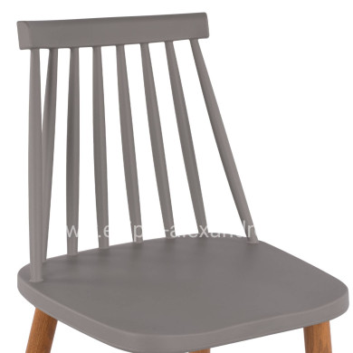 Bar Stool HM8459.10 Vanessa in grey color 43x49x107 cm