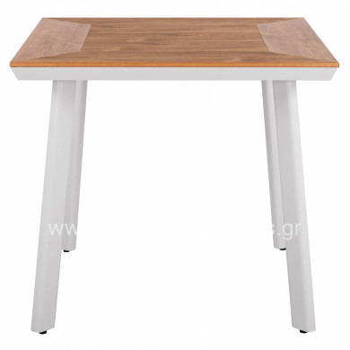 Aluminum Table with Polywood HM5563.01 White 80x80x72