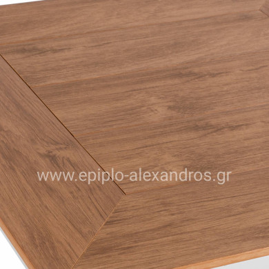 Aluminum Table with Polywood HM5563.01 White 80x80x72