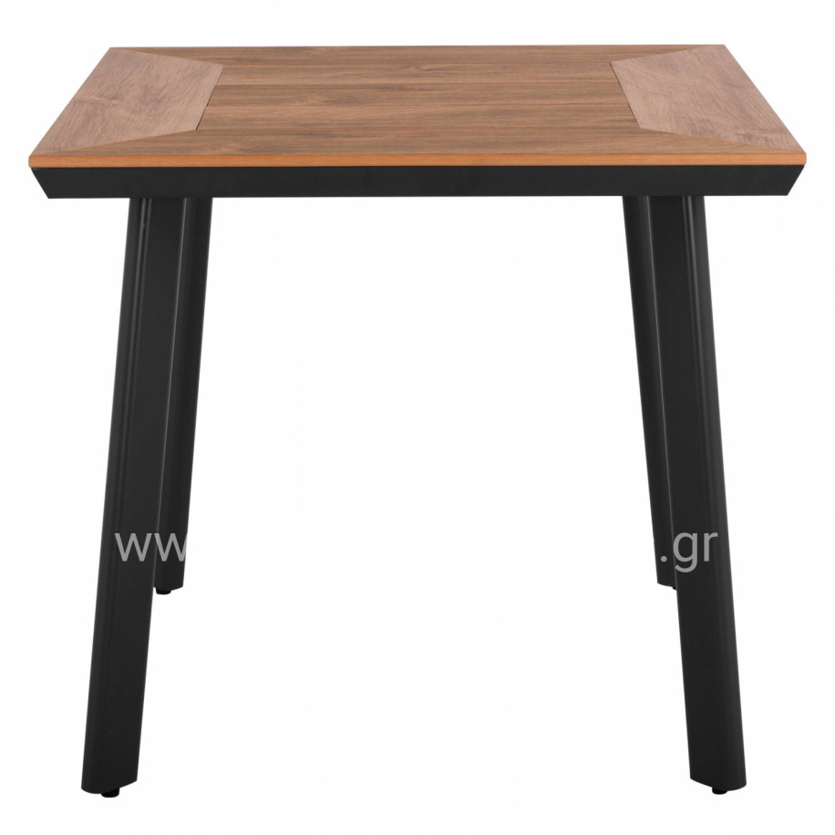Aluminum Table with polywood HM5563.02 Grey 80x80x72