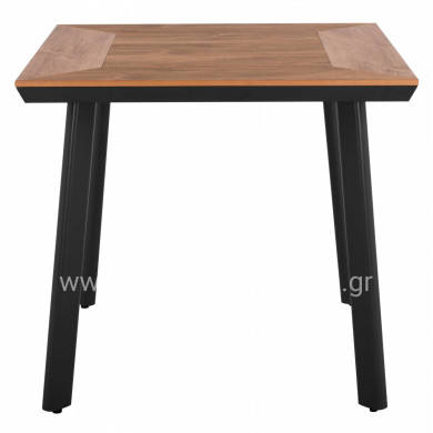 Aluminum Table with polywood HM5563.02 Grey 80x80x72