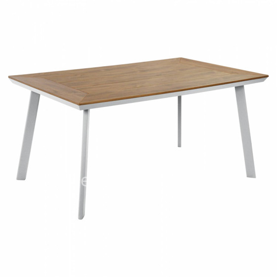 Aluminum Table with Polywood HM5132.11 White 160x92x72