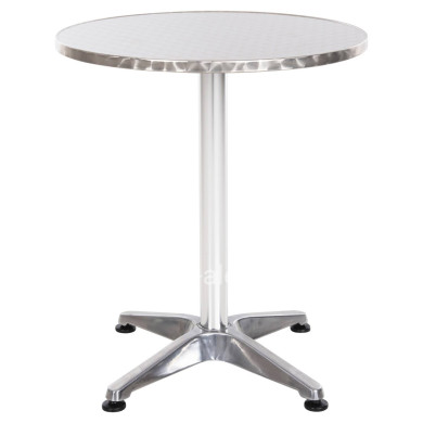 ROUND ALUMINUM TABLE FRODO HM5539 METALLIC COLOR-4-PRONGED BASE Φ59,5x69,5Hcm.