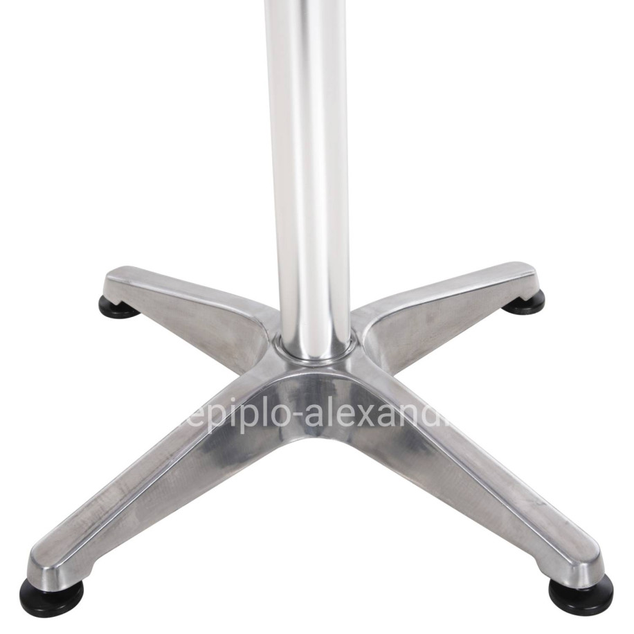 ROUND ALUMINUM TABLE FRODO HM5539 METALLIC COLOR-4-PRONGED BASE Φ59,5x69,5Hcm.