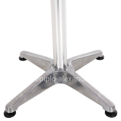 ROUND ALUMINUM TABLE FRODO HM5539 METALLIC COLOR-4-PRONGED BASE Φ59,5x69,5Hcm.