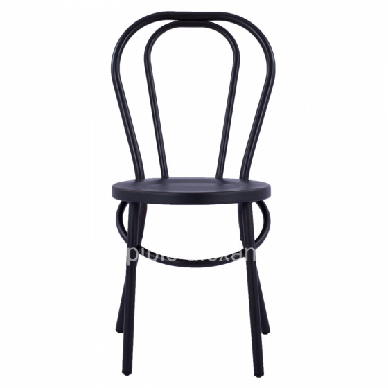 Aluminum chair Vienna Type Black Rusty HM5557.01 42x52x88,5 cm.