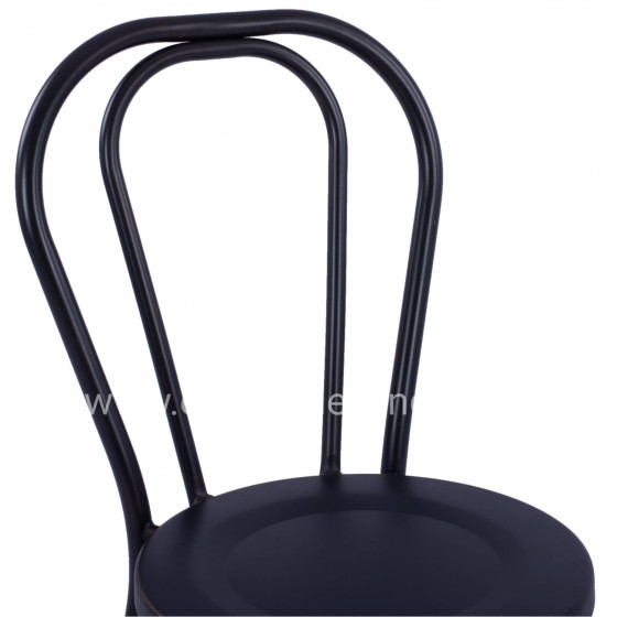 Aluminum chair Vienna Type Black Rusty HM5557.01 42x52x88,5 cm.