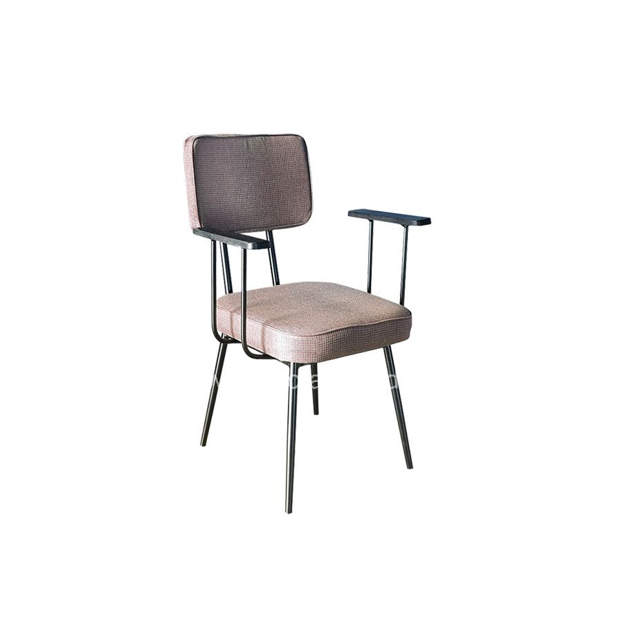 Metallic armchair TS474 with arms