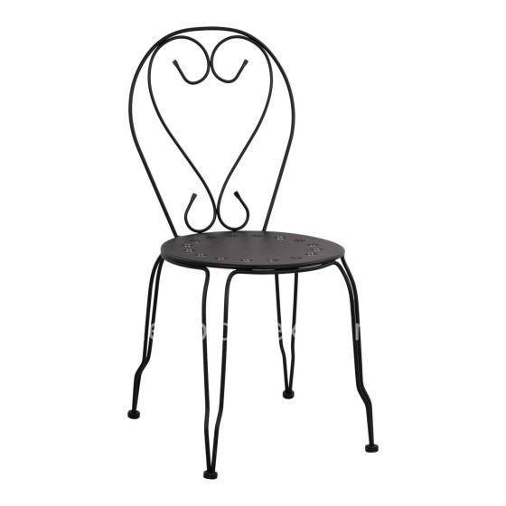 Chair Metallic Amore Black 42x48x90 cm. HM5007.11
