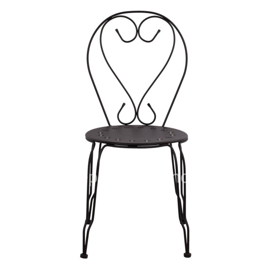 Chair Metallic Amore Black 42x48x90 cm. HM5007.11