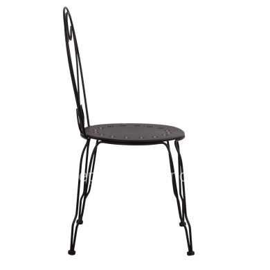 Chair Metallic Amore Black 42x48x90 cm. HM5007.11