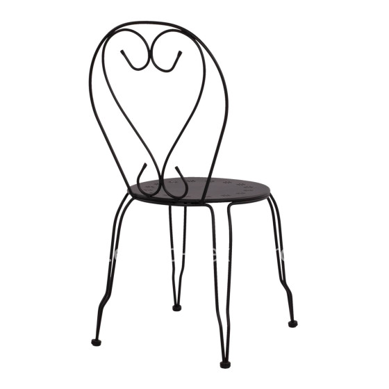 Chair Metallic Amore Black 42x48x90 cm. HM5007.11