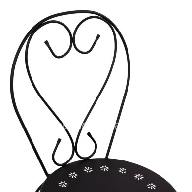 Chair Metallic Amore Black 42x48x90 cm. HM5007.11