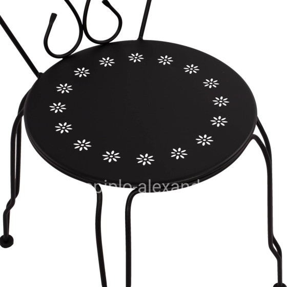 Chair Metallic Amore Black 42x48x90 cm. HM5007.11