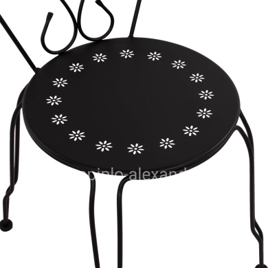 Chair Metallic Amore Black 42x48x90 cm. HM5007.11