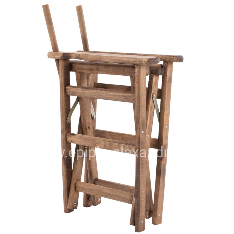 Director's frame Armchair Limnos Walnut impregnated Limnos HM5574.01 57x54x88,5 cm